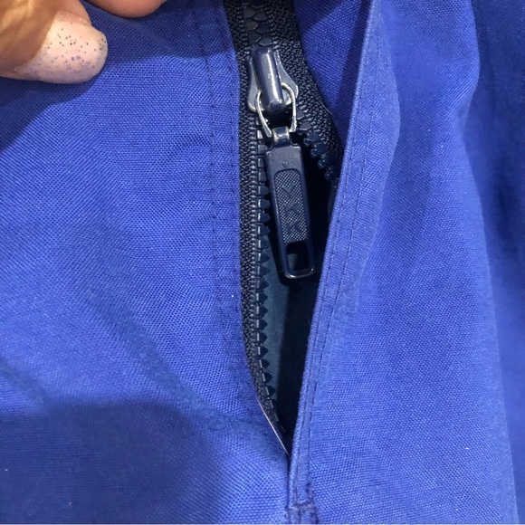 PATAGONIA MEN’S VTG BLUE PURPLE ZIP UP JACKET PACK AWSY HOODIE SMALL - Picture 7 of 16